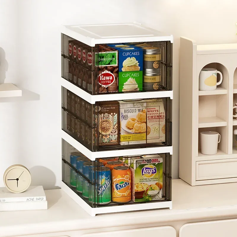 Dustproof 6 Layers Foldable Shoes Box Stackable Transparent Thickened Plastic Bins Sneaker Shoe Organizer Cabinet Organizers 4