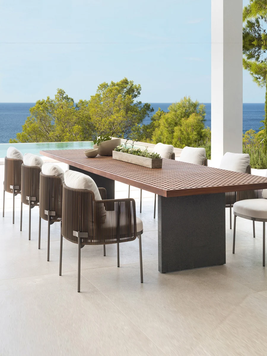 

Уличный стол и стул, комбинированное уличное кресло для двора, уличное кресло с лозой для отдыха, плетеная мебель с лозой