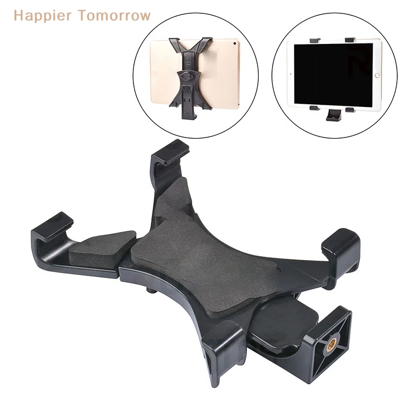 

1x Adjustable Tablet PC Stand Tripod Fixed Support Mount Adapter ABS Plastic Black Clamp Holder For IPad1/2 Galaxy p1000 MP5 PSP