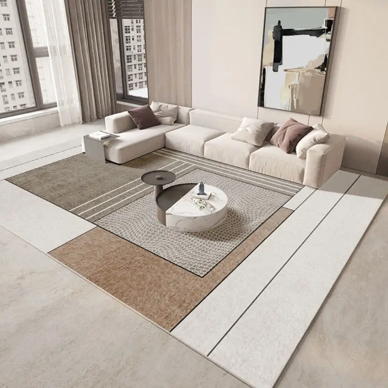 Modern Light Luxury Living Room Carpet Bedroom Decor Rugs Hotel Large