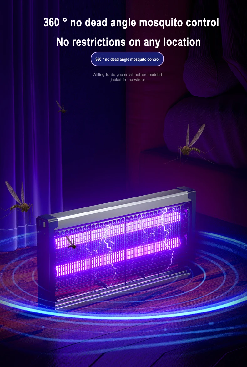 Description Picture 5 of itemSilent Portable Mosquito Lamp Commercial Hotel Wall Mounted Mosquito Trap Lamp Bedroom Garden Mosquito Trap Restaurant Farm Bake