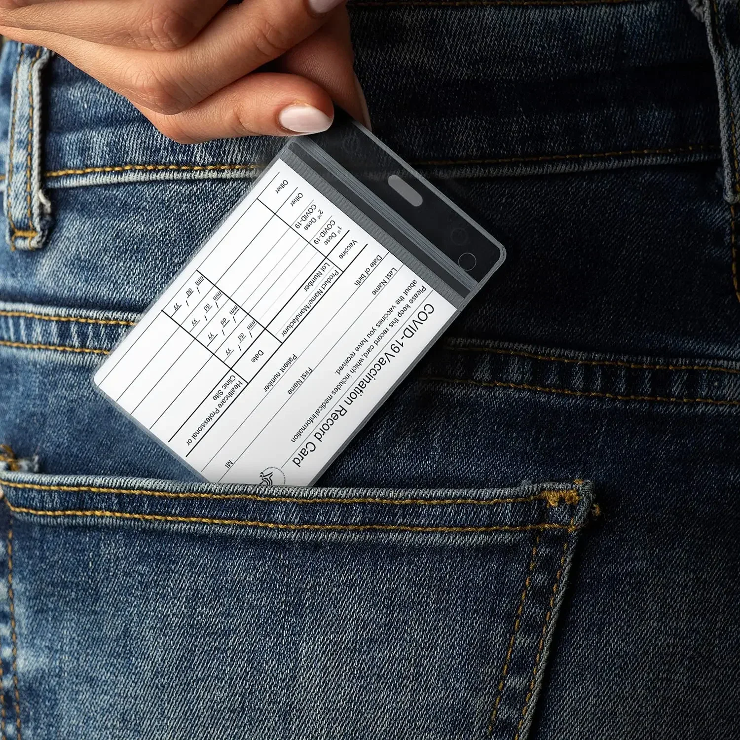 Card Holder 1/20Pcs Waterproof Transparent Plastic Protector Case Business Bus Bank Credit Card Protector ID Badge Holder