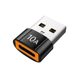 High - Speed USB A to USB C OTG Adapter - Type C USB 3.0 Converter (Black C)