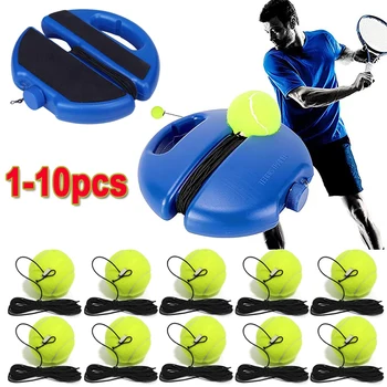Heavy-Duty Tennis Rebound Trainer with Elastic Ball 1