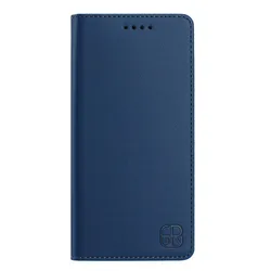 Luxury Magnetic Flip Leather Wallet Case - Premium Book Cover for MOTO G47 5G (Dark blue)