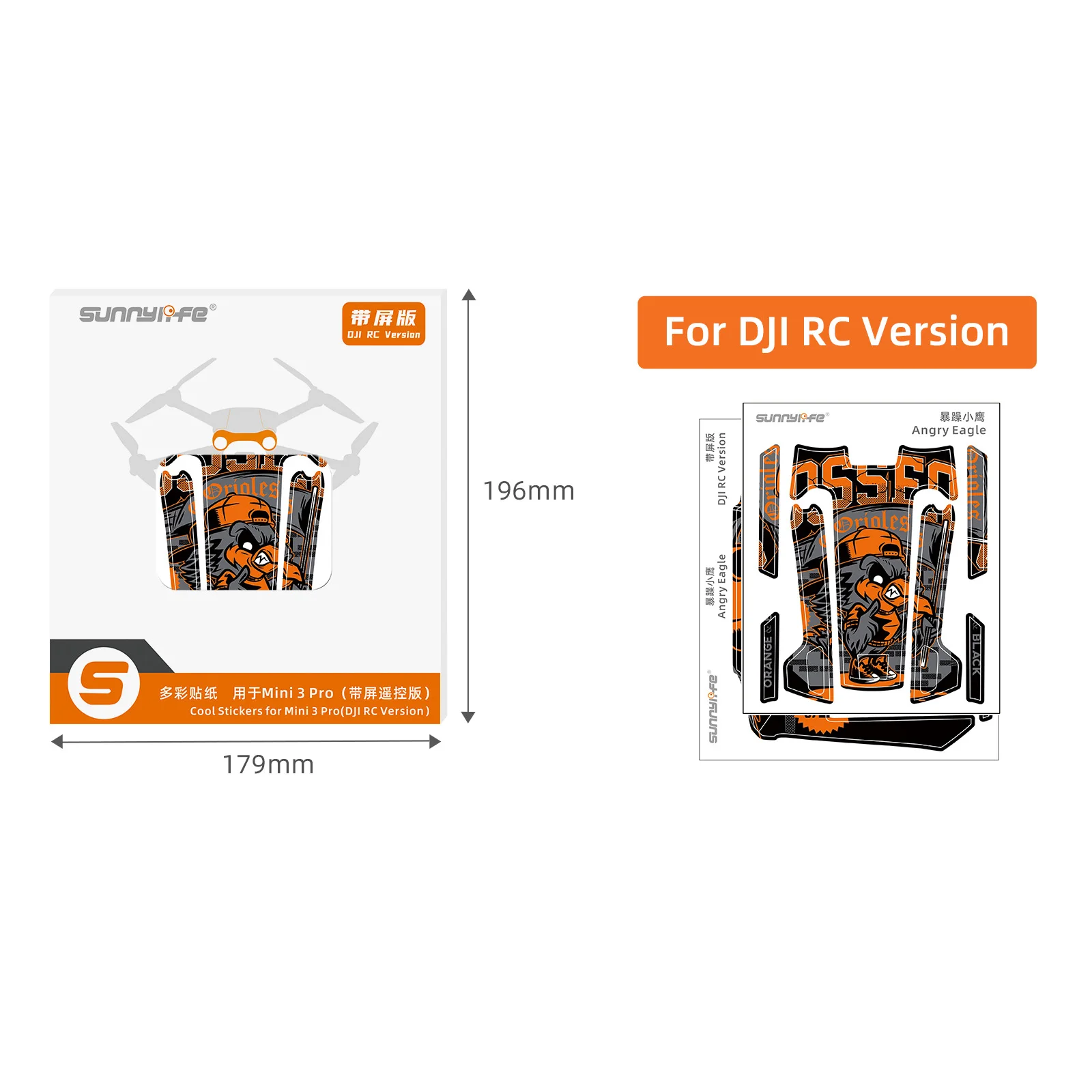 Sticker Skin For DJI MINI 3 Pro Stickers Protector Waterproof PVC Sticker Drone Body Skin Protective Arm Drone Accessories drone accessories