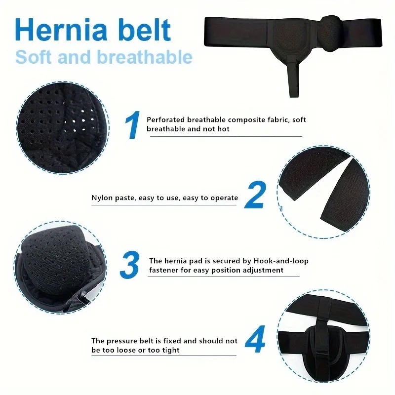 Hernia Belt Truss For Inguinal Sports Hernia Support Pain Relief Recovery Strap 5
