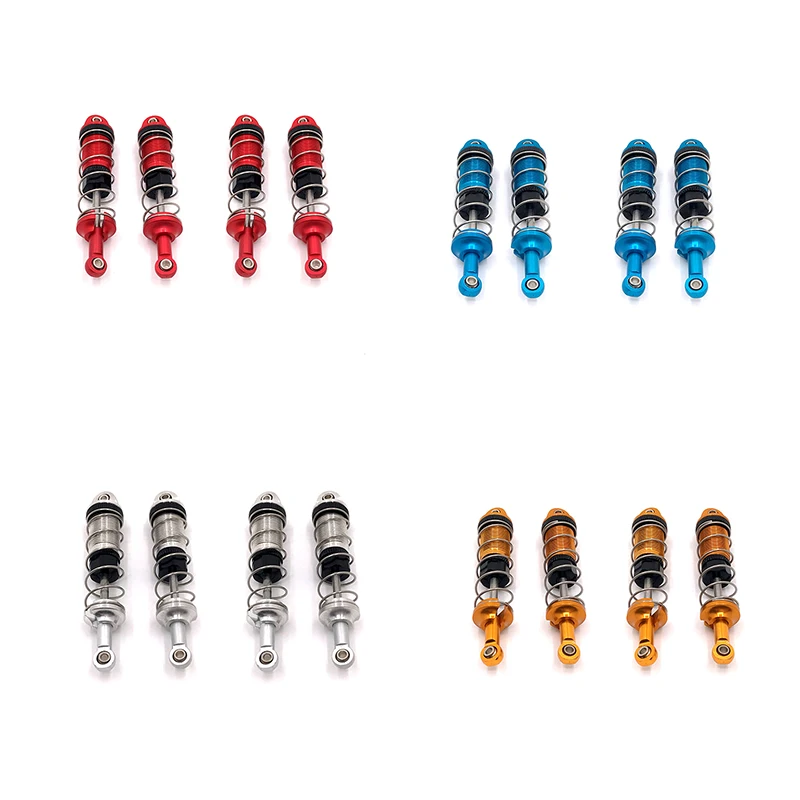 SCY 16101 16102 16103 1/16 용 금속 오일 충격 흡수 댐퍼, RC 자동차 업그레이드 부품 액세서리, 4 개