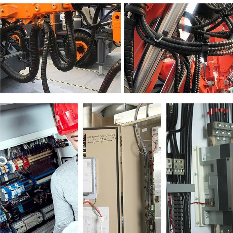 1m 2m 14mm Line Organizer Pipe Protection Flexible Spiral Wrap Winding Cable Wire Protector Car Cable Sleeve Cover Tube