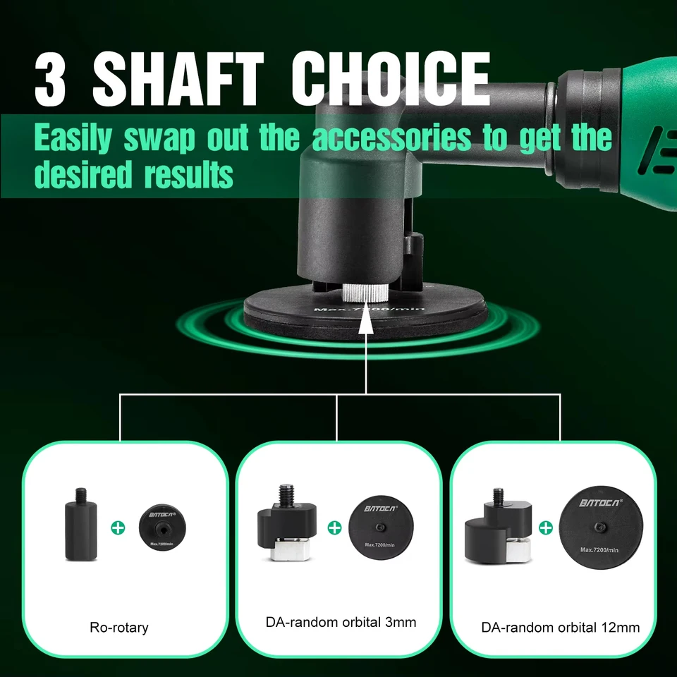 ミニコードレスカーポリッシャー,12V,クイックチェンジヘッド