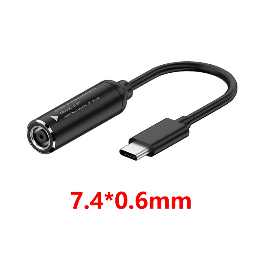 USB C 남성에서 DC 전원 여성 변환기 65W 타입-C 노트북 DC 어댑터 케이블 PD 고속 충전 케이블 레노버 ASUS 화웨이 삼성용