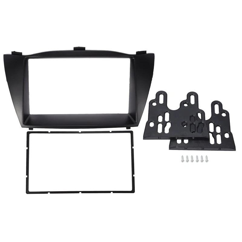 

Двойная Din Автомобильная радиоустановка Fascia Для 2010 HYUNDAI TUCSON IX35 установочная рамка DVD панель