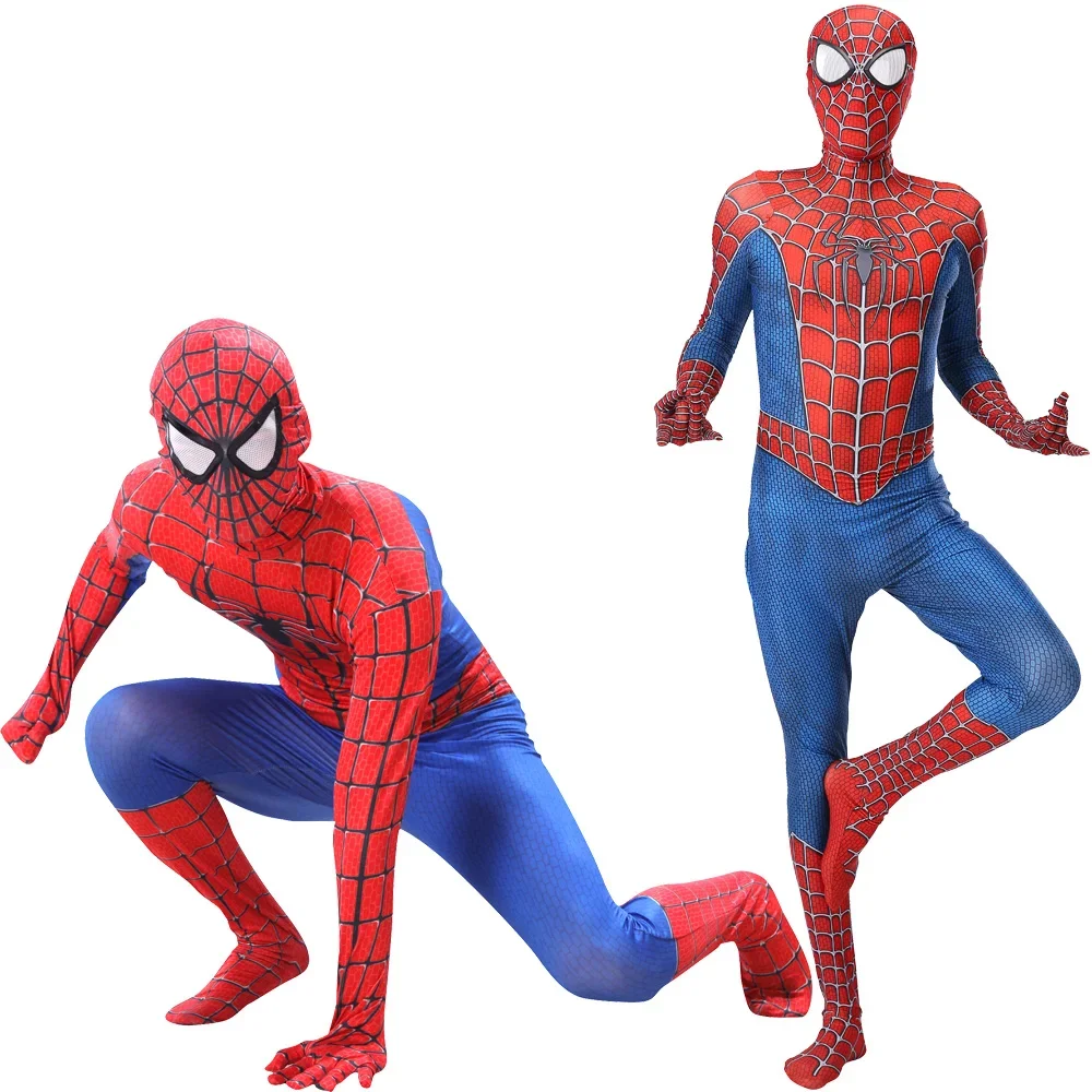 

Kids Adult Spiderman Costume Cosplay Bodysuit Superhero Jumpsuit Party Dress