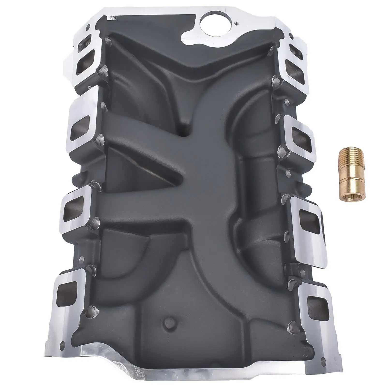 

AP03 черный для Ford FE 390 406 410 427 428 впускной коллектор, алюминий, двойной самолет 7105