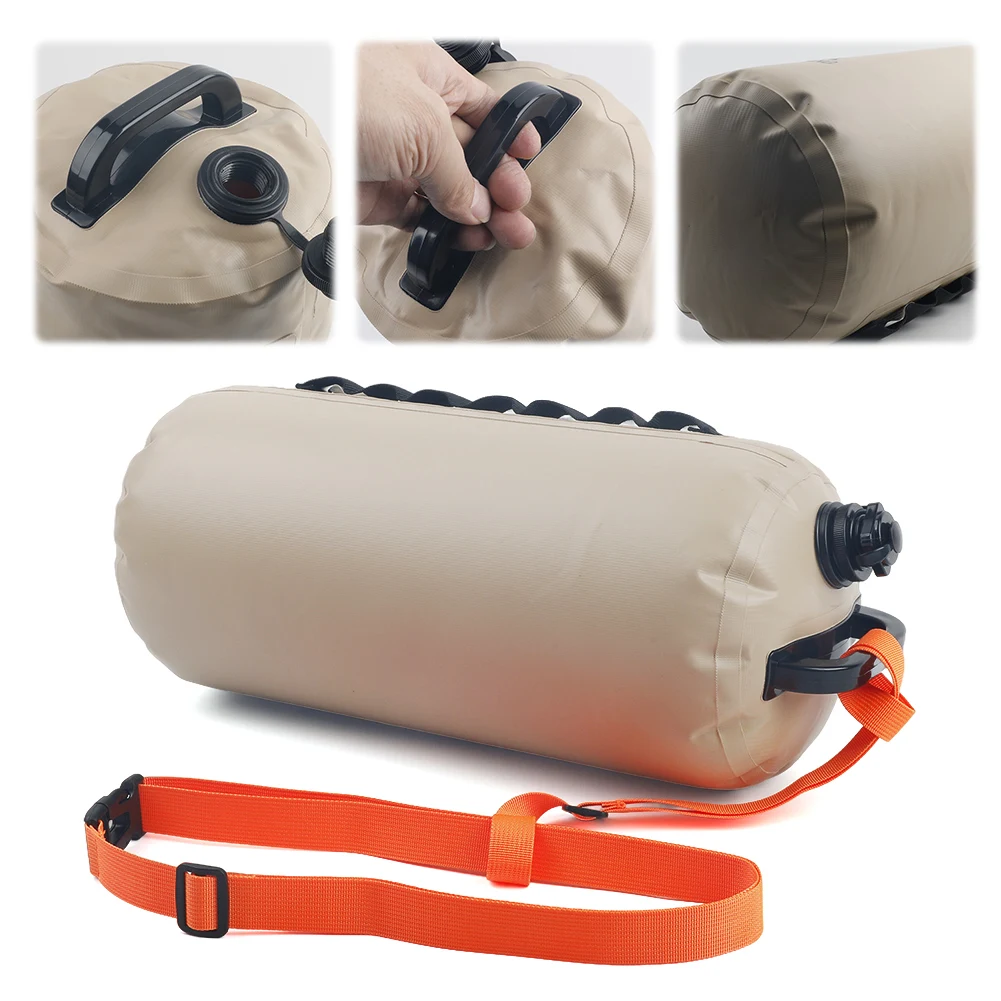 Swimming Buoy Multifunctional Swim Buoy Float with Belt Water Weight Bag Water Container Bag for Kayaking Boating Fishing