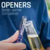 Titanium EDC Pry Bar, Keychain Pry Bar Multitool With Bottle Opener, Pocket Small Crowbar for Men 4