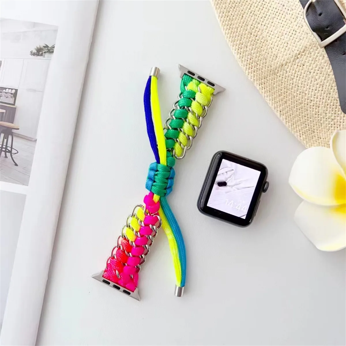 Cinturino per orologio in acciaio inossidabile per gioielli per iWatch serie 10/9/8/7/6/5 cinturino per orologio da polso alla moda 42/44/45/46/49 mm 38/40/41 mm_voghion.com