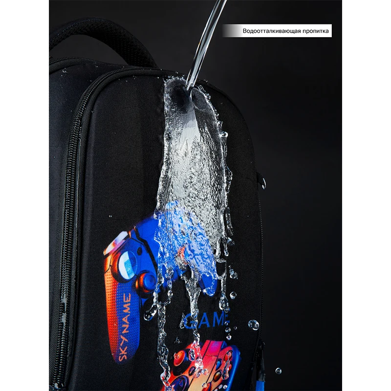 Brand Skyname Orthopedic School Bag for Boys 3D Cartoon Backpacks Students USB Charging Multifunctional Bagpack Bookbag Mochilas 6