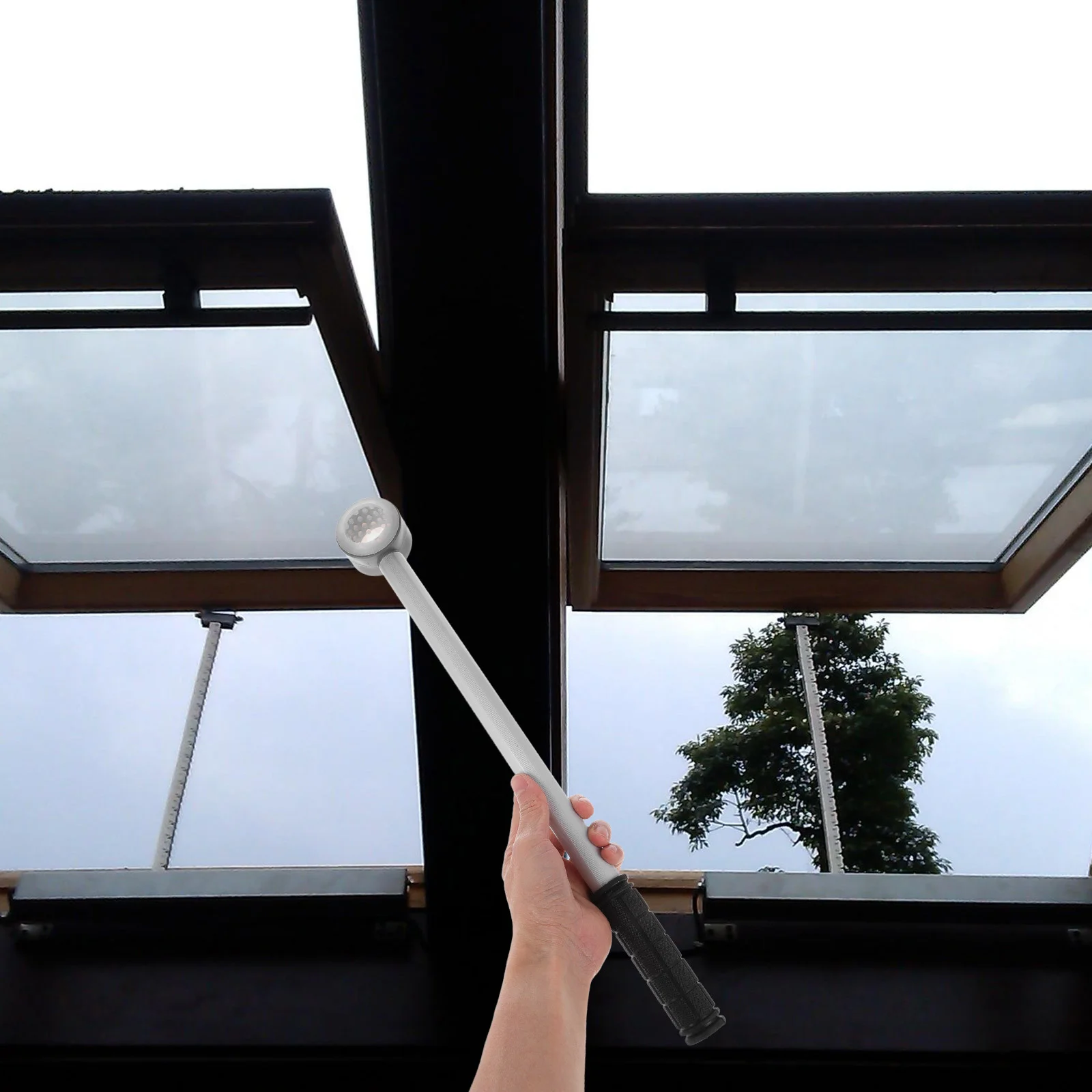 Telescopic Pull Handle Window Opening Lever Blind Rod With Hook Adjustable Length Shades Curtain Home Storage ganization Sturdy 5