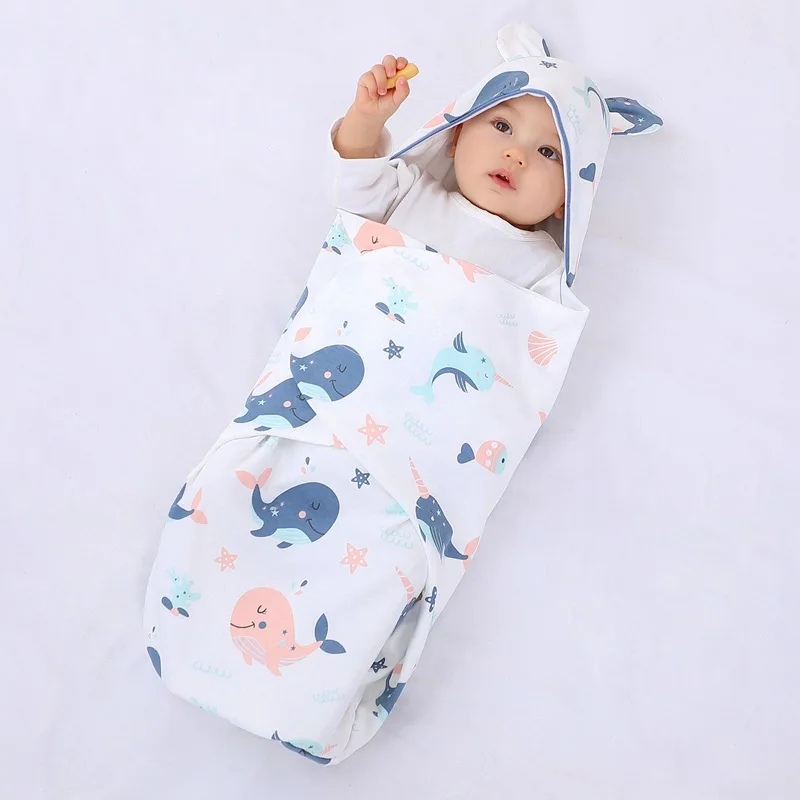 

Baby Swaddling Towel Newborn Anti-shock Baby Sleeping Bag Cotton Printing Four Seasons Baby Quilt baby blankets newborn