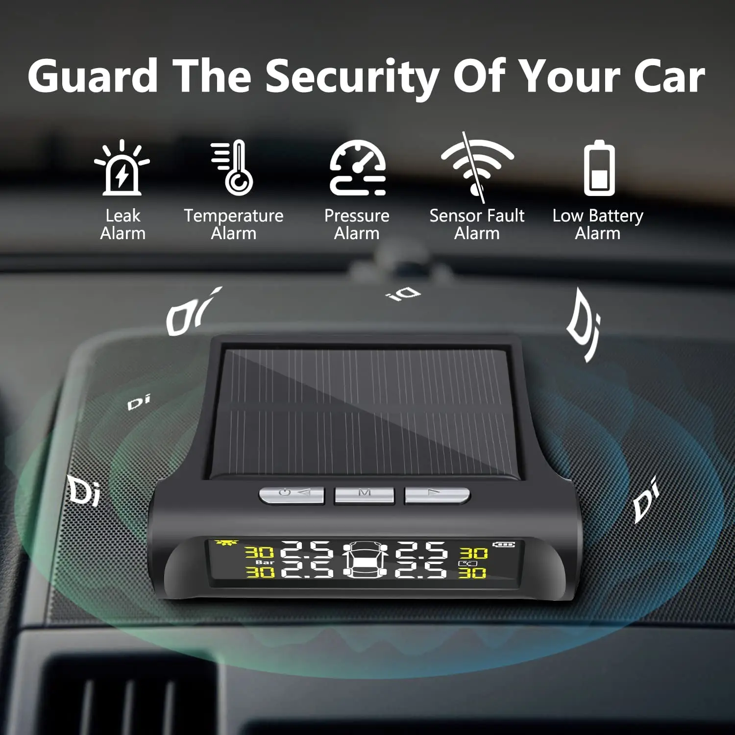 ¾翭 TPMS Ÿ̾ з , ڵ Ÿ̾ з ͸ ý, 4  ܺ , TMPS  (0-51psi)
