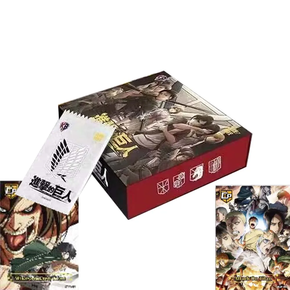 

Attack On Titan Card Anime Rare Card Children's Gift Collection Card Booster Box Levi·Ackerman Eren Jaeger Mikasa Ackerman