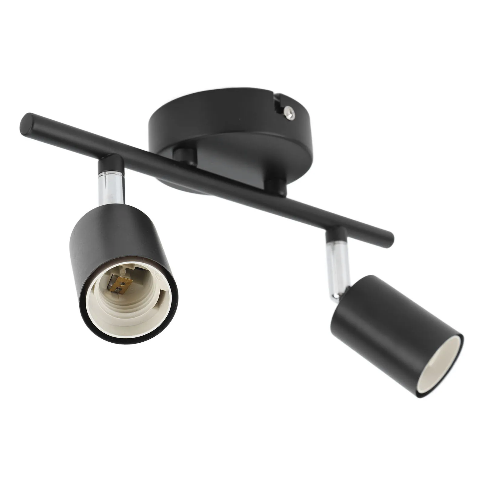 Description Picture 6 of itemLampholder for E27 Bulb LED Bulbs Flush Mount Ceiling Track Light Holder 2 Light Rotating Adjustable Light Holder for Bedroom