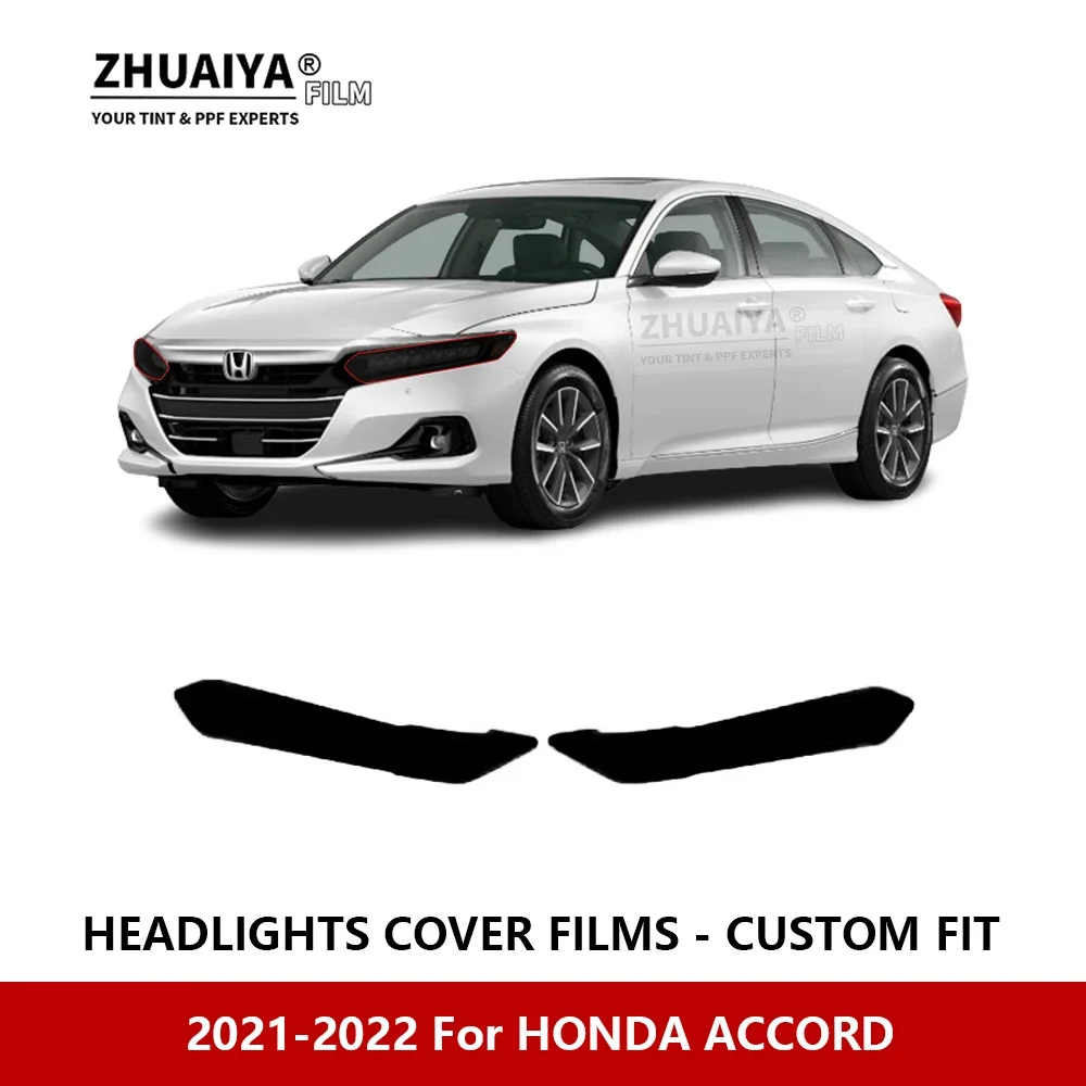 

For HONDA ACCORD 2021-2022 Car Exterior Headlight Anti-scratch PPF precut Protective film Repair film Car stickers Accessories