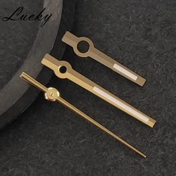 Rose Gold & Silver Watch Hands with Green Luminous Finish - Premium Timepiece Accessories (GOld)