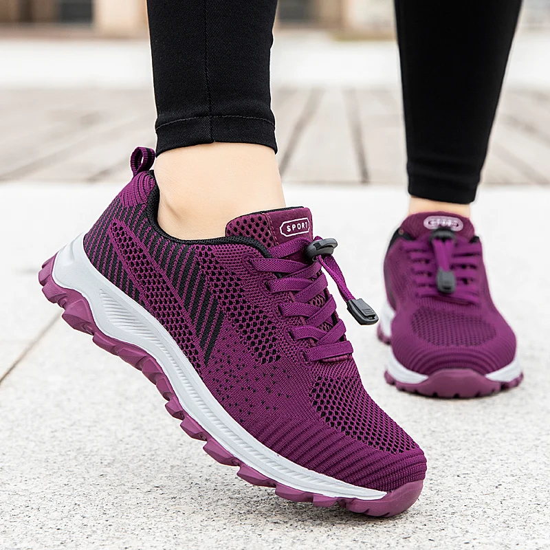 Women Shoes Comfortable Soft Soled Running Shoes Breathable Sports Shoes Non Slip Walking Shoes Fitness Sneakers