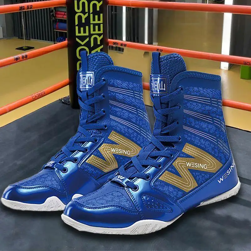 Professional High Top Wrestling Shoes Big Size 36-46 Boxing Sneakers Breathable Wrestling Footwears Comfortable Combat Sneakers