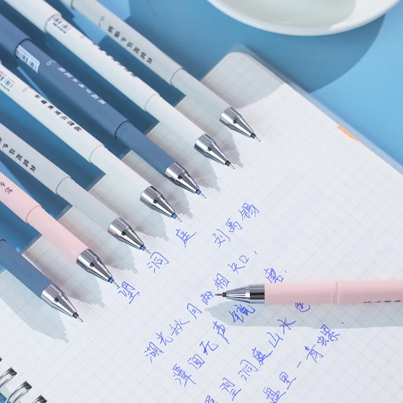 Gel Pens Kawaii Erasable Gel Pen Set Cartoon Animals Cute Cat Erasable Pen Refill Rod Washable Handle Grip School Stationery