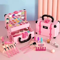 Kids Makeup Cosmetics Playing Box Princess Makeup Girl Toy Play Set Lipstick Eye Shadow Safety Nontoxic Kids Toys for Girls 2
