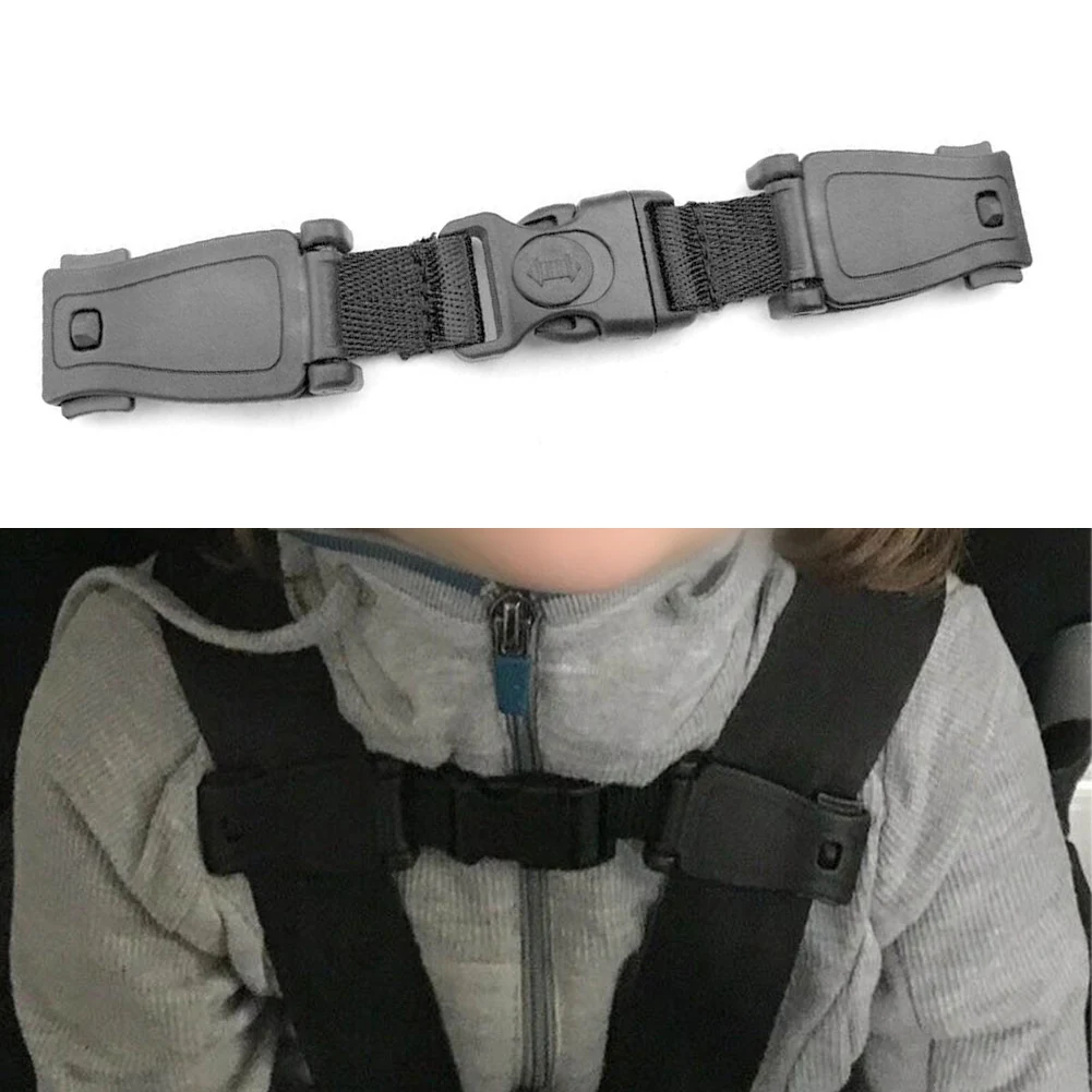 

Car Baby Safety Seats Strap Belt Durable Child Harness Chest Clip Safe Buckle Child Seat With Carabiner Fixer