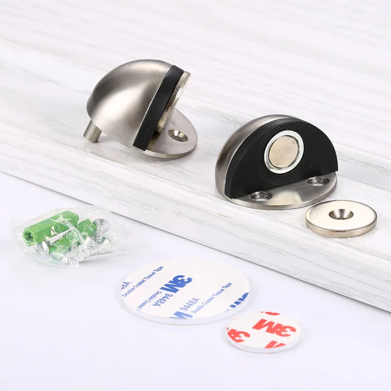 Fermaporta Fermaporta Magnetico In Gomma In Acciaio Inossidabile Adesivo Non Perforante Fermaporta Nascosto Supporti Per Fermaporta Montati A Paviment