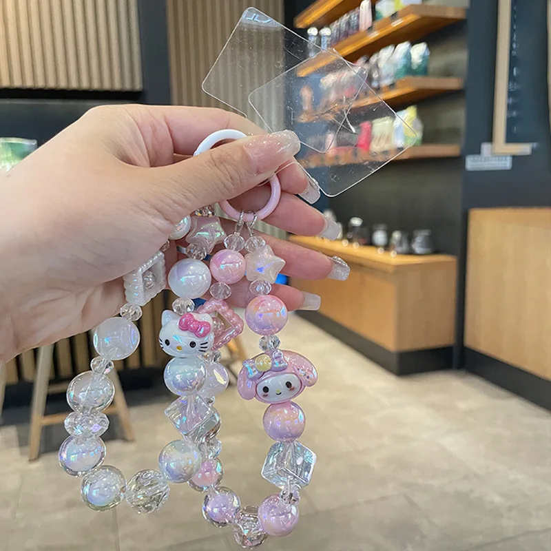 Cinnamoroll my Melody Kuromi Anime Keychain Car Ornaments Pendant Holiday Gifts Toys For Girls Children