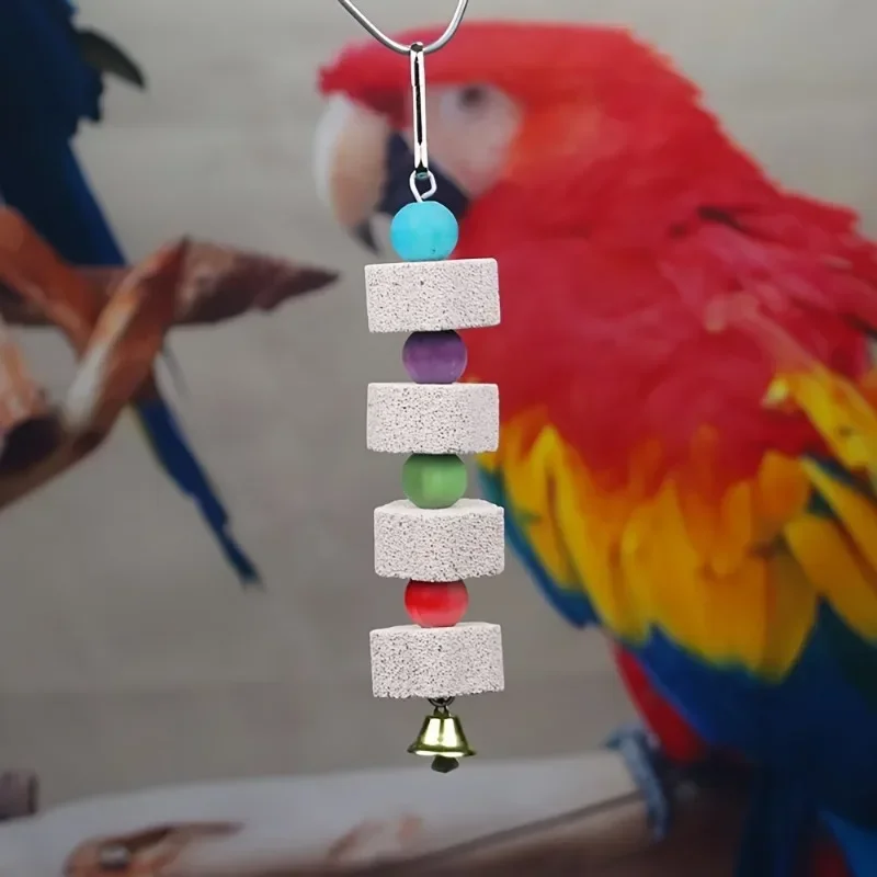 Flower-Shaped Bird Molar Toy Parrot Grinding Stone Bird Cage Toy Parakeet Chinchilla Squirrel Cage Accessories parrot toy bird toy bird cage accessories small pet ladder toy