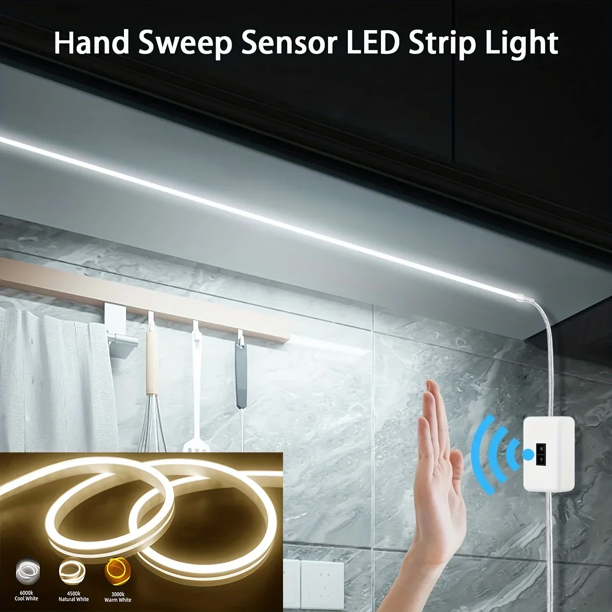 Neon LED Light Strip 5V USB Smart Gesture Sensor Dimmer Switch Flexible Waterproof Silicone Neon Sign Rope Tupe Room Decoration led strip lights
