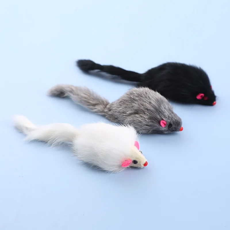 1/3pcs Fluffy Pet Cat Toy Mice with Crinkle Sound Interactive Hunting Play for Kittens Bite Resistant Cat Toys Supplies 1/3pcs Fluffy Pet Cat Toy Mice with Crinkle Sound Interactive Hunting Play for Kittens Bite Resistant Cat Toys Supplies