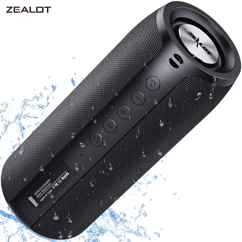 Kolekcja AliExpress ZEALOT S51 potężny głośnik Bluetooth basowy bezprzewodowy głośniki Subwoofer wodoodporny głośnik obsługuje TF, TWS, pamięć USB
