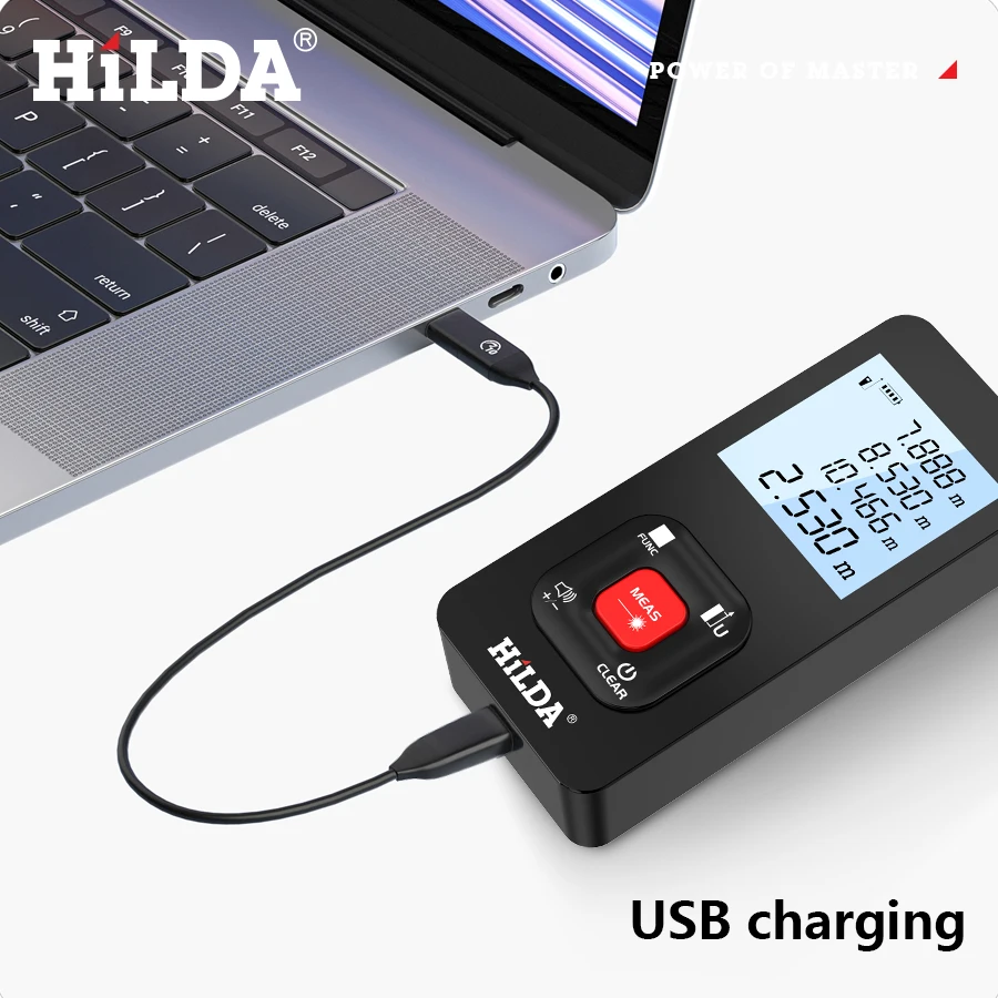 HILDA Laser Distance Meter - Precision Range Finder