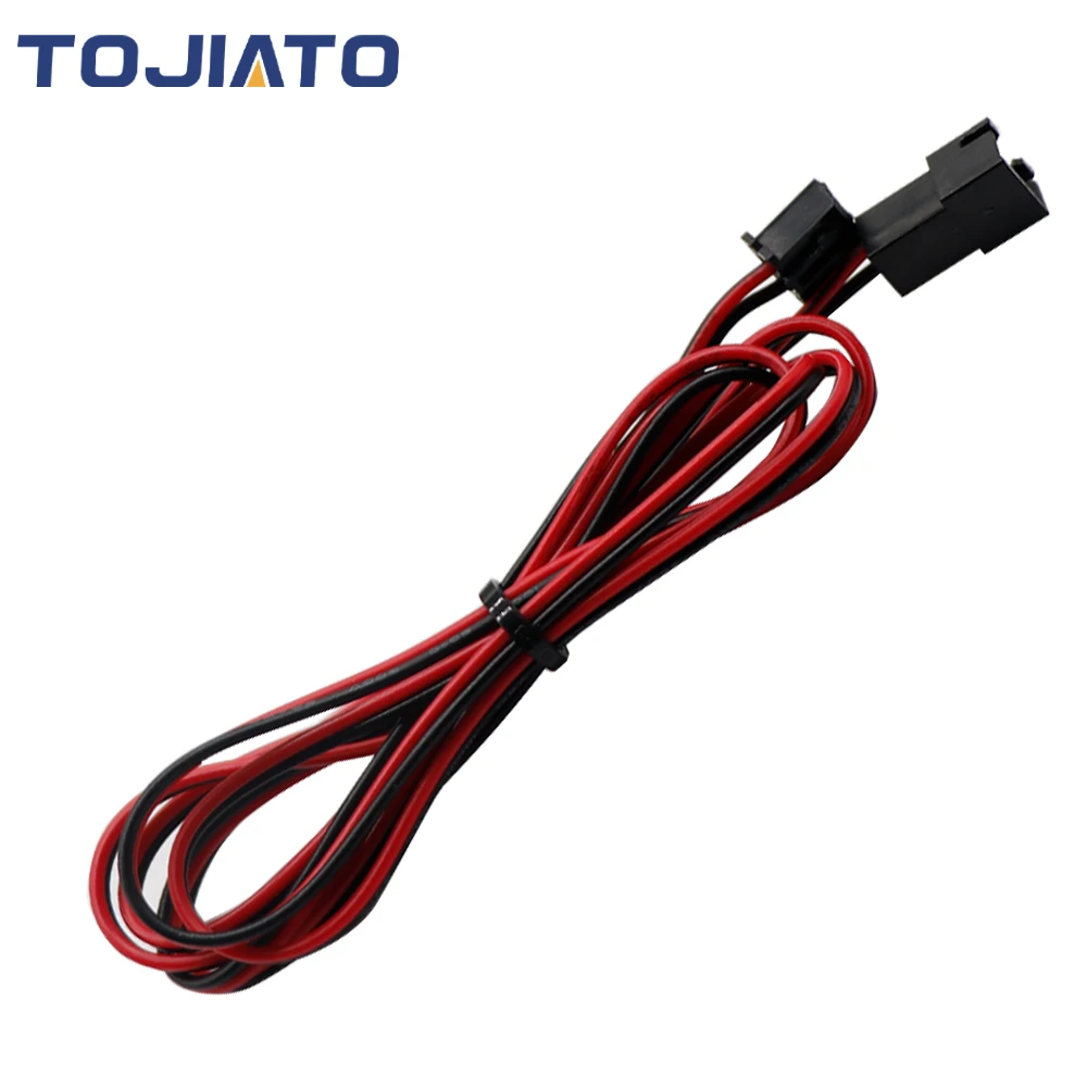 Tojiato 3D Drucker Teile Lüfter Verlängerung Kabel 2pin XH2.54 Anschluss Linie Verlängern Draht Buchse auf Stecker 1M Für VORON Ender – Detail 6