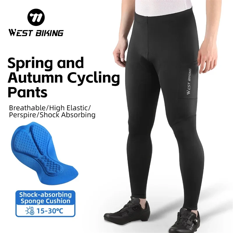 Pantaloni Lunghi Da Ciclismo Joshua – Modello Con Imbottitura Batteriostatica E Inserti Rifrangenti (100% Poliestere)