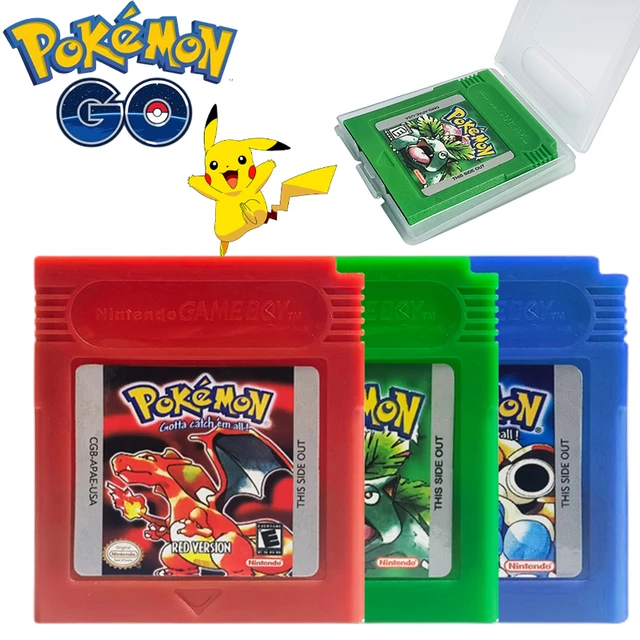 GBC Pokemon Series Game Cartridge 16-Bit Video Game Console Card Blue  Crystal Green Gold Red Silver Yellow English for GBC/GBA - AliExpress