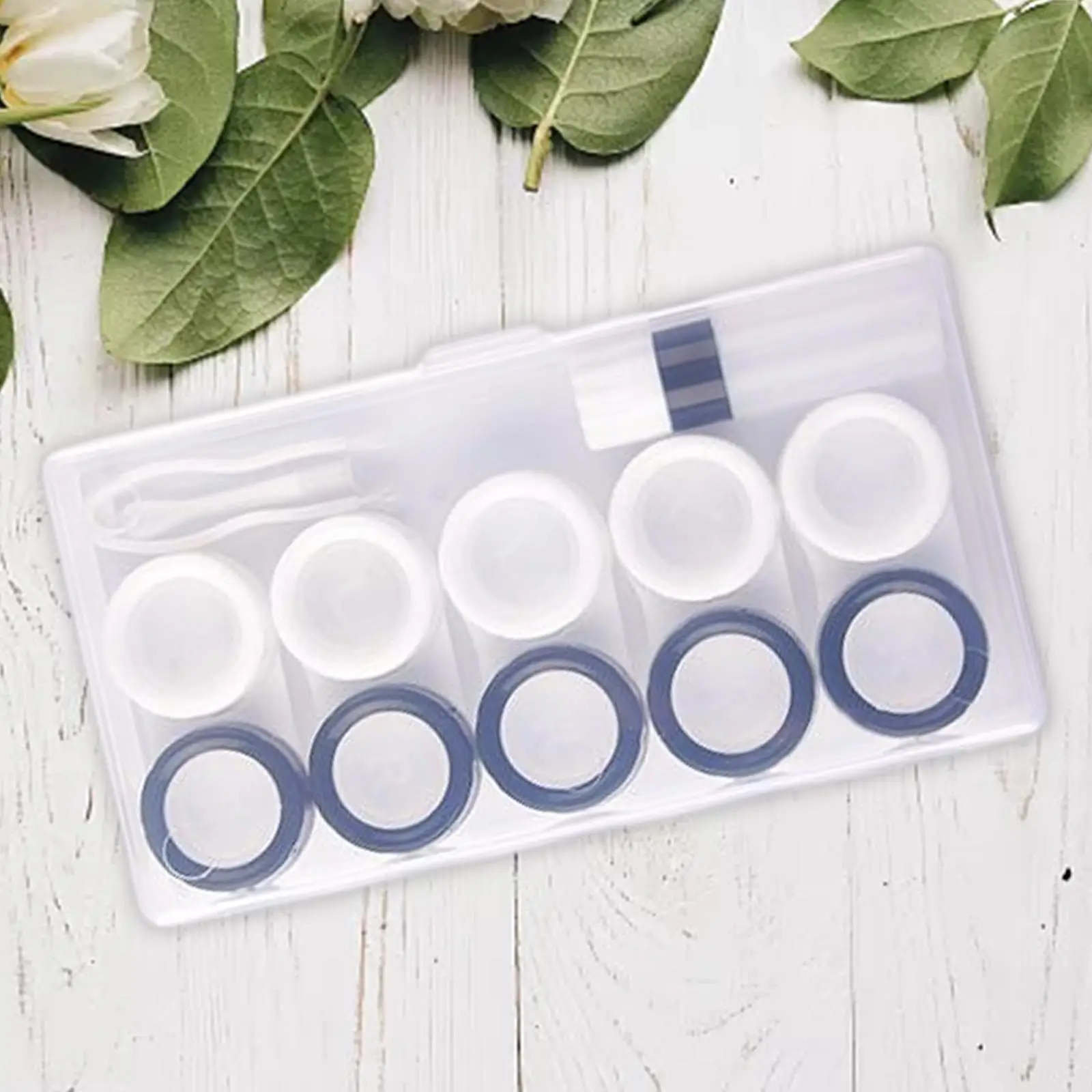 5X 5 Pairs Contact Lens Storage Case Organizer Caps for Girls