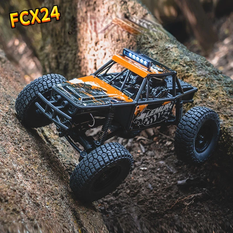 

FMS NEW 1/24 FCX24 RC Climbing Car Off-road Vehicle Lemur Door Bridge Variable Speed Roof with Spotlights Toy Boys