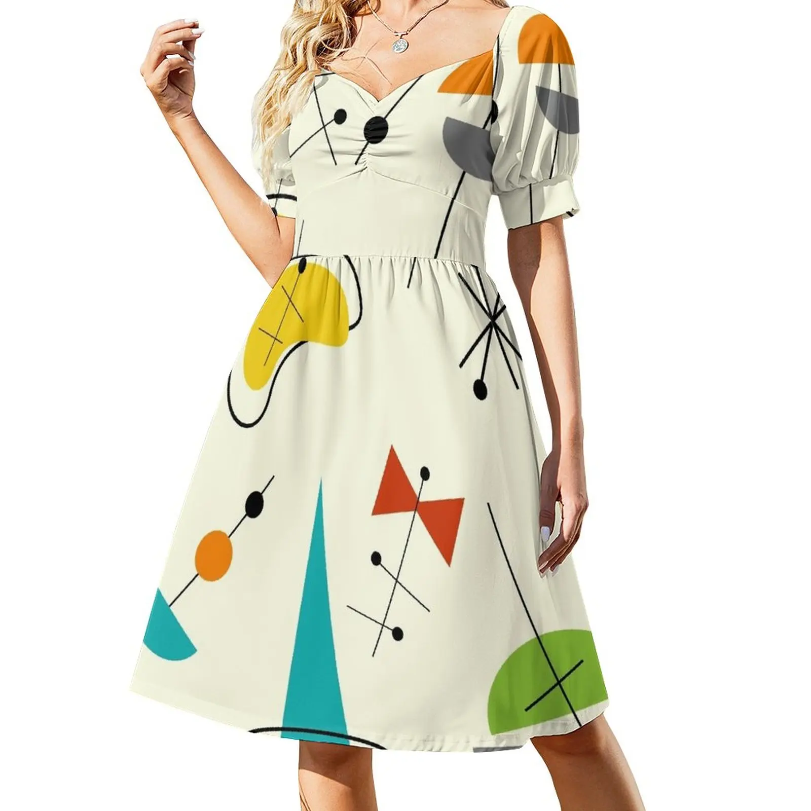 

Modern Mid Century 21 Sleeveless Dress Dress woman Clothing female Woman clothing