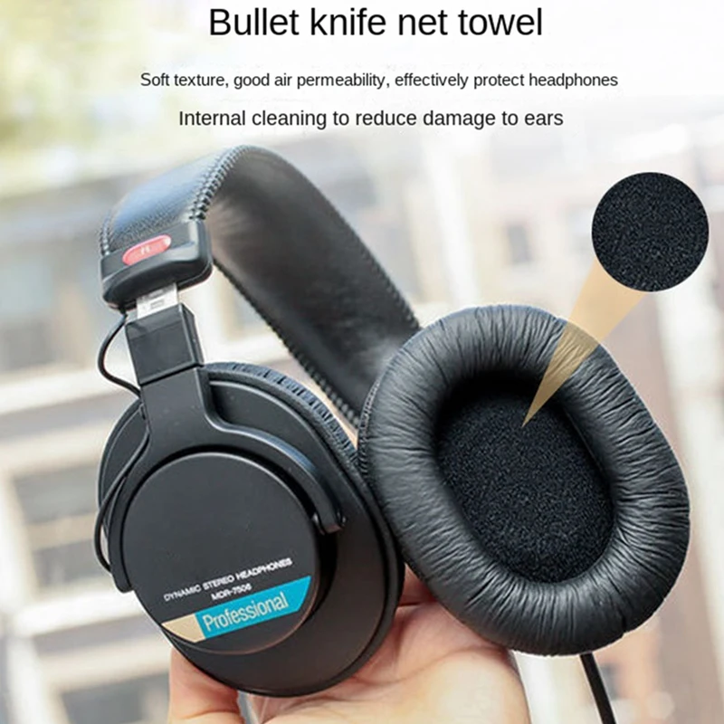 

Replacement Earmuffs Soft Ear Pads Replacement Accessories For Sony Mdr-7506 Mdr-V6msr7 Cd900st Game Headset Earmuffs Ear Pads