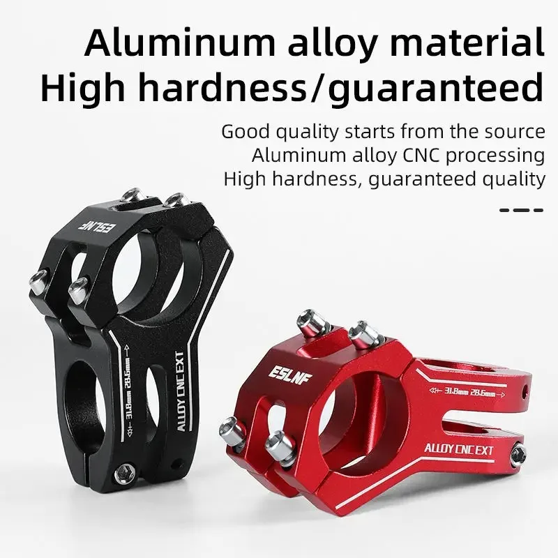 Bicycle Stem ESLNF 31.8 Stem 45mm Bike Short Stem CNC Aluminum Mountain Bicycle Handlebar Bicycle Road Bike MTB BMX