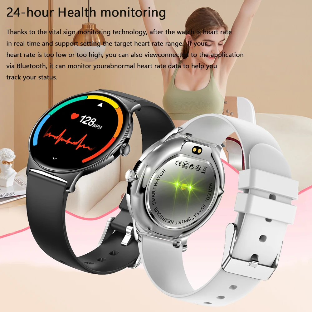 New For HUAWEI Ultra Thin AMOLED Smart Watch Women Health Monitor Skin-friendly Alloy Body Always Display Time BT Calling Clock 5